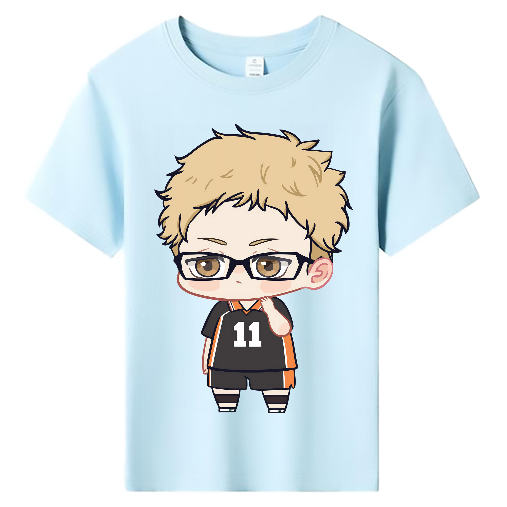 （画像用） ハイキュー!! Haikyu!! 綿100％キッズTシャツ（フロントプリント）